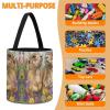 Two Prairie Dogs Toy Storage Drawstring Bags Reusable Organizing Bucket Bags Building Block Storage Bag Travel Bag Case with Visible Top for Building Blocks Tiles Board Game view 4