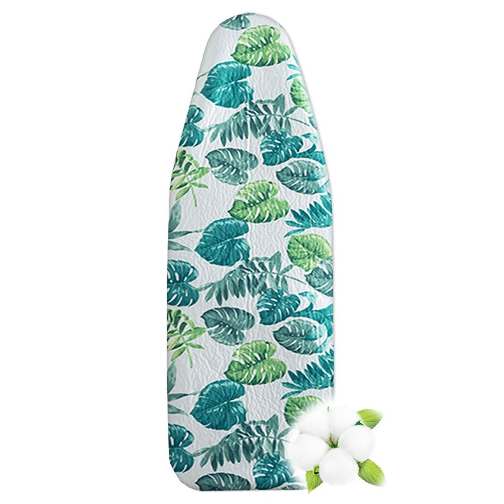 Elastic Ironing Board Cover Homes Ironing Board Cover and Pad Cotton Iron Board Cover Standard Size Ironing Cover and Pad,30x13in 49x18in 54x15in(Green,49x18in)
