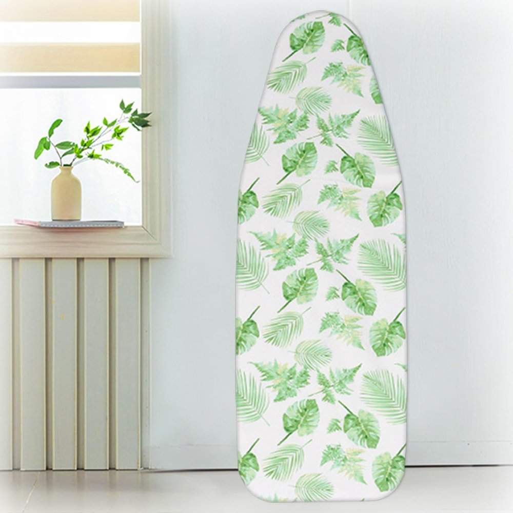 Extra Thick Ironing Board Cover Cotton Ironing Board Cover and Pad Homes Iron Board Cover Ironing Cover and Pad with Elastic Edge(Light Green,54x15in)