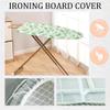 Extra Thick Ironing Board Cover Cotton Ironing Board Cover and Pad Homes Iron Board Cover Ironing Cover and Pad with Elastic Edge(Light Green,54x15in) view 2