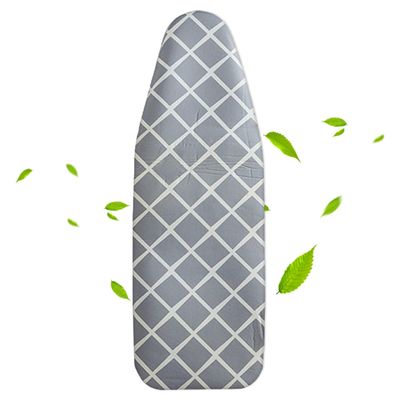 Cotton Ironing Board Cover Homes Ironing Board Cover and Pad Elasticated Iron Board Cover,30x13in 49x18in 54x15in Ironing Cover and Pad(Gray Grid,49x18in)