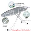 Cotton Ironing Board Cover Homes Ironing Board Cover and Pad Elasticated Iron Board Cover,30x13in 49x18in 54x15in Ironing Cover and Pad(Gray Grid,49x18in) view 2