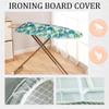 Extra Thick Ironing Board Cover Cotton Ironing Board Cover and Pad Homes Iron Board Cover Ironing Cover and Pad with Elastic Edge(Green,54x15in) view 2