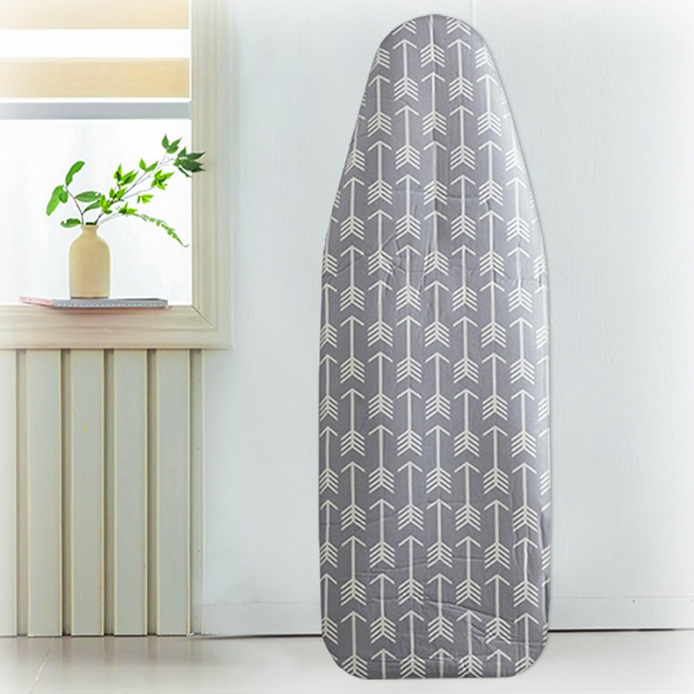 Extra Thick Ironing Board Cover Cotton Ironing Board Cover and Pad Homes Iron Board Cover Ironing Cover and Pad with Elastic Edge(White Arrows,49x18in)