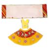 Durga Devi Dress Mata poshak Puja Cloth lehanga Chunari- Yellow,Red (5") view 1