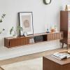 70IN Floating TV Stand,Floating Entertainment Center TV Cabinet,Living Room TV Furnitur,Modern Floating TV Unit,Wall Mounted Audio/Video Shelf,Wall Mounted TV Cabinet with Storage,for 30-65in TV(A) view 1