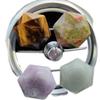 Car Vent Clips Crystal Hexagram Star Car Outlet Decoration, Natural Quartz car Parts,Charm car Crystal, car accessories Gifts (white crystal) view 1