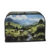 Alpine Farm Cows Toaster cover, suitable for wide slot design, with side storage bag, easy to clean, dustproof, suitable for kitchen. view 2