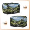 Alpine Farm Cows Toaster cover, suitable for wide slot design, with side storage bag, easy to clean, dustproof, suitable for kitchen. view 3