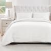 Greenland Home Textured Fashion Bedding Set, 3-Piece Full/Queen, Vineyard White view 1