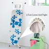 Ironing Board Cover Cotton,30x13in 49x18in Ironing Board Cover Elastic Homes Iron Board Cover Hotel Ironing Cover with Hook and Loop Fasteners(Blue White,49x18in) view 4