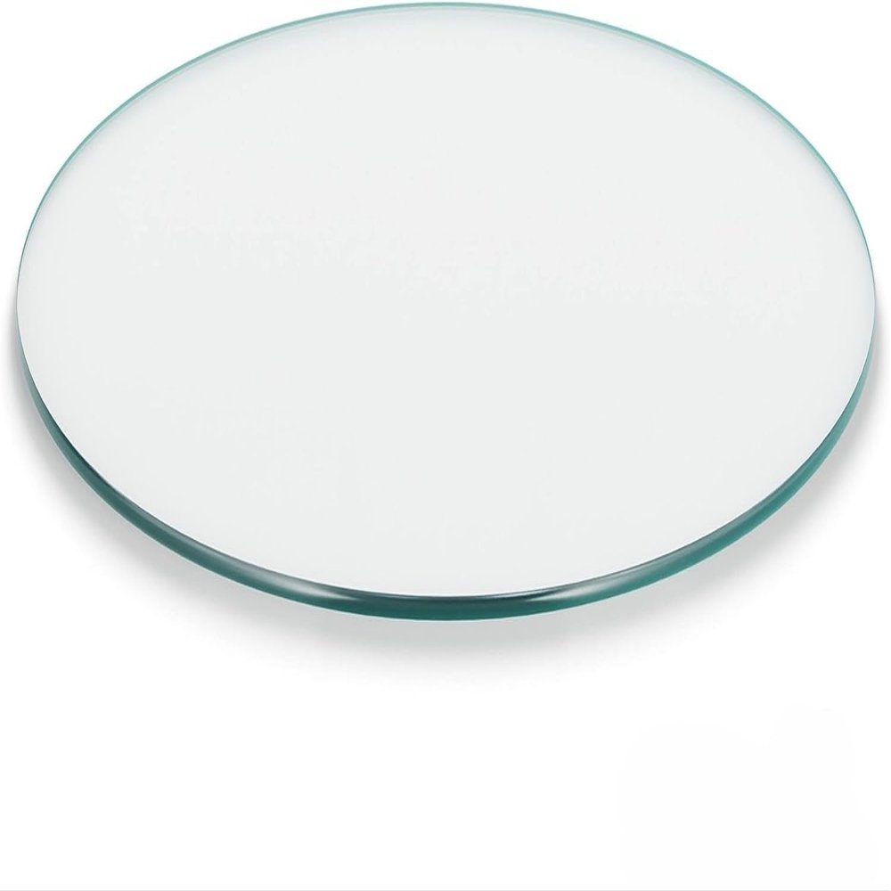 43" Inch Round Glass Table Top - Tempered - 3/16" Thick - Pencil Polished
