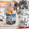 Statue Of Liberty In NYC Toy Storage Drawstring Bags Reusable Organizing Bucket Bags Building Block Storage Bag Travel Bag Case with Visible Top for Building Blocks Tiles Board Game view 3