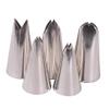 NPQPNAFC DIY Cake Decorating Tools,Cake Piping Tips 5 Pcs Leaves Nozzles Stainless Steel Icing Piping Nozzles Tips Pastry Tips for Cake Decorating Pastry Icing Nozzles view 1
