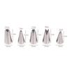 NPQPNAFC DIY Cake Decorating Tools,Cake Piping Tips 5 Pcs Leaves Nozzles Stainless Steel Icing Piping Nozzles Tips Pastry Tips for Cake Decorating Pastry Icing Nozzles view 3