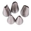 NPQPNAFC DIY Cake Decorating Tools,Cake Piping Tips 5 Pcs Leaves Nozzles Stainless Steel Icing Piping Nozzles Tips Pastry Tips for Cake Decorating Pastry Icing Nozzles view 4