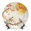 BHTLARNGY Ceramic Decorative Plate, Decorative Dish with Stand, Bone China Decorative Plates Art Porcelain Plate for Living Room Hallway Table Decor view 1