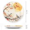 BHTLARNGY Ceramic Decorative Plate, Decorative Dish with Stand, Bone China Decorative Plates Art Porcelain Plate for Living Room Hallway Table Decor view 2