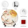 BHTLARNGY Ceramic Decorative Plate, Decorative Dish with Stand, Bone China Decorative Plates Art Porcelain Plate for Living Room Hallway Table Decor view 3