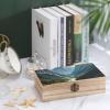 AQRJKHD Wooden Storage Box Mountains And Rivers Container with Hinged Lid And Front Clasp Keepsake Box Natural Wood Case Storage Jewelry Box Cabinet Organizers Containers for Crafts Art Hobbies view 4