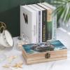 AQRJKHD Wooden Storage Box Diving Hippo Container with Hinged Lid And Front Clasp Keepsake Box Natural Wood Case Storage Jewelry Box Cabinet Organizers Containers for Crafts Art Hobbies view 4
