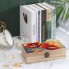 AQRJKHD Wooden Storage Box Simple Flower Oil Painting Container with Hinged Lid And Front Clasp Keepsake Box Natural Wood Case Storage Jewelry Box Cabinet Organizers Containers for Crafts Art Hobbies view 4