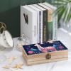 AQRJKHD Wooden Storage Box Starry Night Alpaca Container with Hinged Lid And Front Clasp Keepsake Box Natural Wood Case Storage Jewelry Box Cabinet Organizers Containers for Crafts Art Hobbies view 4