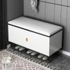 Shoe Rack Bench with Door - Modern Slim Hidden Shoe Cabinet Organizer for High Heels, Entryways, Hallways, Closets - Shoe Storage Bench with Seat view 1