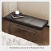 Bedroom Shoe Bench, Upholstered Shoe Rack Bench with PU Leather, Organizer Entryway Bench, Storage Bench for Kitchen, Dining Room, Hallway, Balcony, Terrace(Green,120cm/47.2in) view 3
