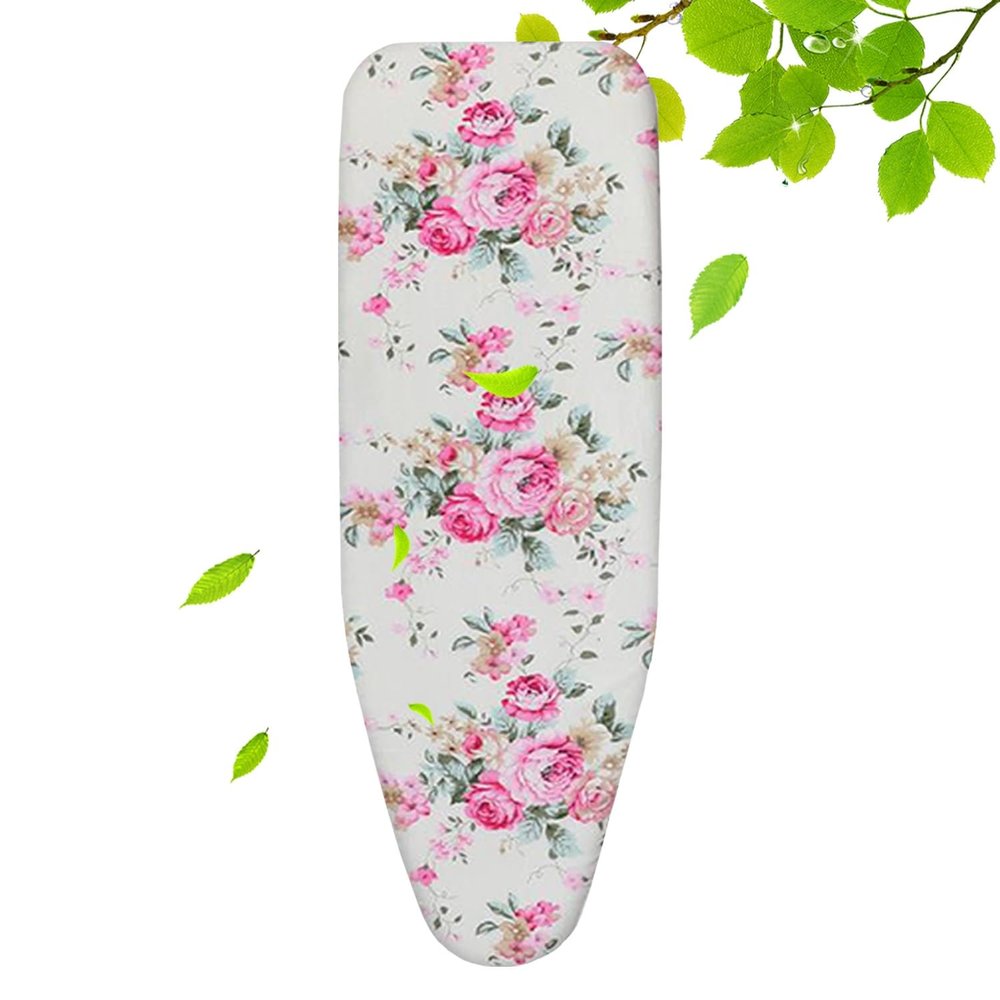 Drawstring Tightening Ironing Board Cover Cotton Ironing Board Cover and Pad Iron Board Cover Ironing Cover and Pad for Homes,35x12in 39x13in 43x13in(Light red,47x15in)