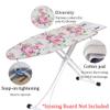 Drawstring Tightening Ironing Board Cover Cotton Ironing Board Cover and Pad Iron Board Cover Ironing Cover and Pad for Homes,35x12in 39x13in 43x13in(Light red,47x15in) view 2
