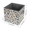 YTDRZ Storage Bins Stackable Storage Bins Folding Storage Bins Storage Boxes Foldable Fabric Bins Herbs And Spicesprinted Clothes Blanket Box for Home Office Closet view 2