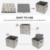 YTDRZ Storage Bins Stackable Storage Bins Folding Storage Bins Storage Boxes Foldable Fabric Bins Herbs And Spicesprinted Clothes Blanket Box for Home Office Closet view 4