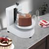 Unnsiapit Cake Decorating Machine, 80W Electric Cake Cream Spreading Coating Machine with Turntable and Adjustable Scraper, Cake Frosting Smoother, for 4-12in Cake, 0-200RPM (White) view 2
