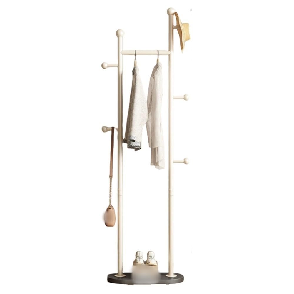 Wasdfzxc Hat Tree, Coat Hanger Rack, Freestanding Metal Clothing Rack, Large Base Coat Stand, Modern Coat Rack for Bedroom, Living Room, Entrance(White)