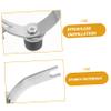 Cabilock 4pcs Stainless Steel Fork Head for Hanging Closet Rod Easy Replace Clothes Pole Accessories view 4