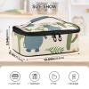SUABO Hippo Dancing Lunch Bag Insulated Lunch Box for Men Women Portable Lunch Pail for Boys Girls School view 2