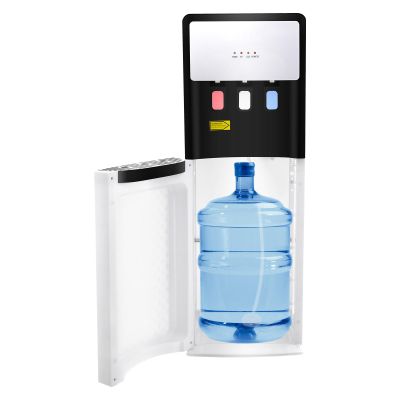 JAYGOVAN Bottom Loading Water Cooler Water Dispenser 3 Temperature Settings Hot, Cold & Room Water Innovative Slim & Sleek Design Hot and Cold Water Dispenser Holds 5 Gallon Bottles (White)