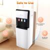 JAYGOVAN Bottom Loading Water Cooler Water Dispenser 3 Temperature Settings Hot, Cold & Room Water Innovative Slim & Sleek Design Hot and Cold Water Dispenser Holds 5 Gallon Bottles (White) view 2