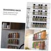 HOLIDYOYO 3pcs Wall-mounted Spice Rack Easy Install Spice Holder Kitchen Seasoning -mounted Seasoning Stand Holder view 2