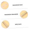 HOLIDYOYO 3pcs Wall-mounted Spice Rack Easy Install Spice Holder Kitchen Seasoning -mounted Seasoning Stand Holder view 3