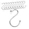 Alipis 24pcs Shower Curtain Hooks Iron Bathroom Drapery Holdbacks Easy Install Tieback Hangers for Tension Rods Strong and Sturdy Construction Keeps Curtains Neat and Organized Finish view 1