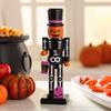 Fun Express Halloween Jack-O-Lantern Wooden Nutcracker, 3" x 10" view 1