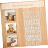 FONDOTIN Hanging Organizer Net Storage Hammock with Wooden Rod Multi-Functional Plush Toy and Book Organizer for Nursery Decor Woven Design Space-Saving and Sturdy view 3