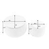 25 Inch Round Ottoman Set with Storage,2 in 1 Combination Function Footrest with Storage,End Table Coffee Table with Removable Wooden Lid for Living Room Home Furniture,Fully Assembled (Light Grey) view 2