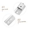 Unomor 2 Pcs Hidden Furniture Connectors for Sofa Armrests, Metal view 3