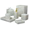 Quartz Bathroom Set I Quartz Dustbin I Quartz Soap Dispenser I Quartz Tissue Holder I Quartz Tray I Quartz Soap Dish I Quartz Tooth Brush Holder I Quartz Cotton Ball Box I Set of 7 Pieces Bath Set view 1