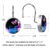 Decorative Sparkling Butterfly Shower Curtain Hooks 12pcs Crystal Glass Rustproof Shower Hooks for Bathroom Home Decor Stainless Steel Resin Shower Curtain Rings view 3