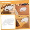 Beatifufu Queen Bed Hardware Set 4pcs Bed Frame Adapter Brackets Bed Rail Hooks Receiver Brackets for Easy Assembly view 3