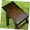 HOLIDYOYO Wooden Step Stool for Boys and Girls and Adults Rustic Small Footstool for Bathroom Kitchen and Bedroom Versatile Shoe Changing and Dancing Stool Wooden Design view 4